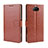 Funda de Cuero Cartera con Soporte Carcasa BY5 para Sony Xperia 8 Marron