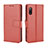 Funda de Cuero Cartera con Soporte Carcasa BY5 para Sony Xperia Ace II Marron