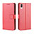 Funda de Cuero Cartera con Soporte Carcasa BY5 para Sony Xperia L3 Rojo