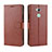 Funda de Cuero Cartera con Soporte Carcasa BY5 para Sony Xperia XA2 Ultra Marron