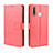 Funda de Cuero Cartera con Soporte Carcasa BY5 para Vivo iQOO U3 4G Rojo