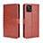 Funda de Cuero Cartera con Soporte Carcasa BY5 para Vivo iQOO U3x 5G Marron