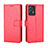 Funda de Cuero Cartera con Soporte Carcasa BY5 para Vivo iQOO U5 5G Rojo