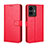 Funda de Cuero Cartera con Soporte Carcasa BY5 para Vivo iQOO Z6 Lite 5G Rojo