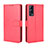 Funda de Cuero Cartera con Soporte Carcasa BY5 para Vivo Y75s 5G Rojo