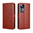 Funda de Cuero Cartera con Soporte Carcasa BY5 para Xiaomi Mi 12T 5G Marron