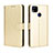 Funda de Cuero Cartera con Soporte Carcasa BY5 para Xiaomi POCO C31 Oro