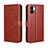 Funda de Cuero Cartera con Soporte Carcasa BY5 para Xiaomi Poco C50 Marron