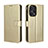 Funda de Cuero Cartera con Soporte Carcasa BY5 para Xiaomi Poco F5 5G Oro