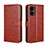 Funda de Cuero Cartera con Soporte Carcasa BY5 para Xiaomi Poco M4 5G Marron