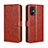 Funda de Cuero Cartera con Soporte Carcasa BY5 para Xiaomi Poco M5 4G Marron