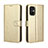 Funda de Cuero Cartera con Soporte Carcasa BY5 para Xiaomi Poco M5 4G Oro