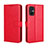 Funda de Cuero Cartera con Soporte Carcasa BY5 para Xiaomi Poco M5 4G Rojo