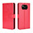 Funda de Cuero Cartera con Soporte Carcasa BY5 para Xiaomi Poco X3 Rojo