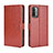 Funda de Cuero Cartera con Soporte Carcasa BY5 para Xiaomi Redmi 9 Power Marron