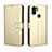 Funda de Cuero Cartera con Soporte Carcasa BY5 para Xiaomi Redmi A1 Plus Oro