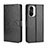 Funda de Cuero Cartera con Soporte Carcasa BY5 para Xiaomi Redmi K40 5G Negro