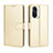 Funda de Cuero Cartera con Soporte Carcasa BY5 para Xiaomi Redmi K40 5G Oro