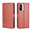 Funda de Cuero Cartera con Soporte Carcasa BY5 para Xiaomi Redmi K40 Pro 5G Marron