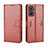 Funda de Cuero Cartera con Soporte Carcasa BY5 para Xiaomi Redmi K50 Gaming 5G Marron