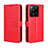 Funda de Cuero Cartera con Soporte Carcasa BY5 para Xiaomi Redmi K60 Ultra 5G Rojo