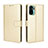 Funda de Cuero Cartera con Soporte Carcasa BY5 para Xiaomi Redmi Note 10 4G Oro