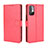 Funda de Cuero Cartera con Soporte Carcasa BY5 para Xiaomi Redmi Note 10 5G Rojo