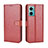 Funda de Cuero Cartera con Soporte Carcasa BY5 para Xiaomi Redmi Note 11E 5G Marron