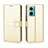 Funda de Cuero Cartera con Soporte Carcasa BY5 para Xiaomi Redmi Note 11E 5G Oro