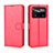 Funda de Cuero Cartera con Soporte Carcasa BY5 para Xiaomi Redmi Note 11E Pro 5G Rojo