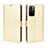 Funda de Cuero Cartera con Soporte Carcasa BY5 para Xiaomi Redmi Note 11T 5G Oro