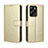 Funda de Cuero Cartera con Soporte Carcasa BY5 para Xiaomi Redmi Note 12 Pro Speed 5G Oro