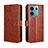 Funda de Cuero Cartera con Soporte Carcasa BY5 para Xiaomi Redmi Note 13 Pro 5G Marron