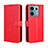 Funda de Cuero Cartera con Soporte Carcasa BY5 para Xiaomi Redmi Note 13 Pro 5G Rojo