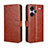 Funda de Cuero Cartera con Soporte Carcasa BY5 para Xiaomi Redmi Note 13 Pro+ Plus 5G Marron