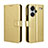 Funda de Cuero Cartera con Soporte Carcasa BY5 para Xiaomi Redmi Note 13 Pro+ Plus 5G Oro