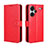 Funda de Cuero Cartera con Soporte Carcasa BY5 para Xiaomi Redmi Note 13 Pro+ Plus 5G Rojo