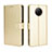 Funda de Cuero Cartera con Soporte Carcasa BY5 para Xiaomi Redmi Note 9 5G Oro