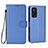 Funda de Cuero Cartera con Soporte Carcasa BY6 para Xiaomi Mi 10T Pro 5G Azul