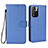 Funda de Cuero Cartera con Soporte Carcasa BY6 para Xiaomi Mi 11i 5G (2022) Azul