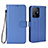 Funda de Cuero Cartera con Soporte Carcasa BY6 para Xiaomi Mi 11T Pro 5G Azul