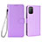 Funda de Cuero Cartera con Soporte Carcasa BY6 para Xiaomi Poco M3 Morado