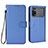 Funda de Cuero Cartera con Soporte Carcasa BY6 para Xiaomi Poco M4 Pro 4G Azul