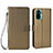 Funda de Cuero Cartera con Soporte Carcasa BY6 para Xiaomi Poco M5S Marron