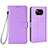 Funda de Cuero Cartera con Soporte Carcasa BY6 para Xiaomi Poco X3 Morado