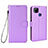 Funda de Cuero Cartera con Soporte Carcasa BY6 para Xiaomi Redmi 9 India Morado