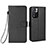 Funda de Cuero Cartera con Soporte Carcasa BY6 para Xiaomi Redmi Note 11 Pro+ Plus 5G Negro