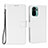 Funda de Cuero Cartera con Soporte Carcasa BY6 para Xiaomi Redmi Note 11 SE India 4G Blanco