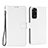 Funda de Cuero Cartera con Soporte Carcasa BY6 para Xiaomi Redmi Note 11S 4G Blanco