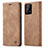 Funda de Cuero Cartera con Soporte Carcasa C01S para Samsung Galaxy A32 4G Marron Claro